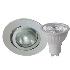 Megatron DecoclicSet inbouwspot GU10 5,2W zilver