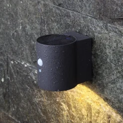 MEGATRON Loky LED wandlamp op zonne-energie, sensor, rond