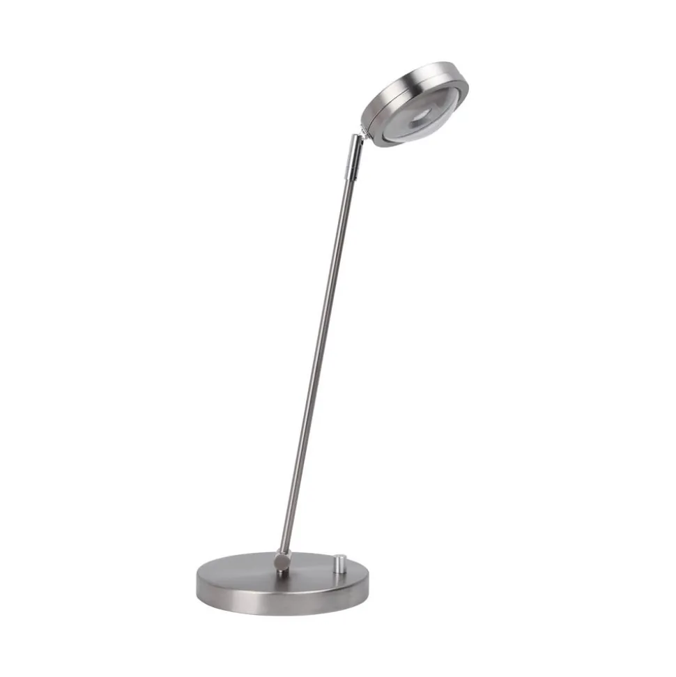 MEGATRON Ottica LED tafellamp met dimmer, titanium