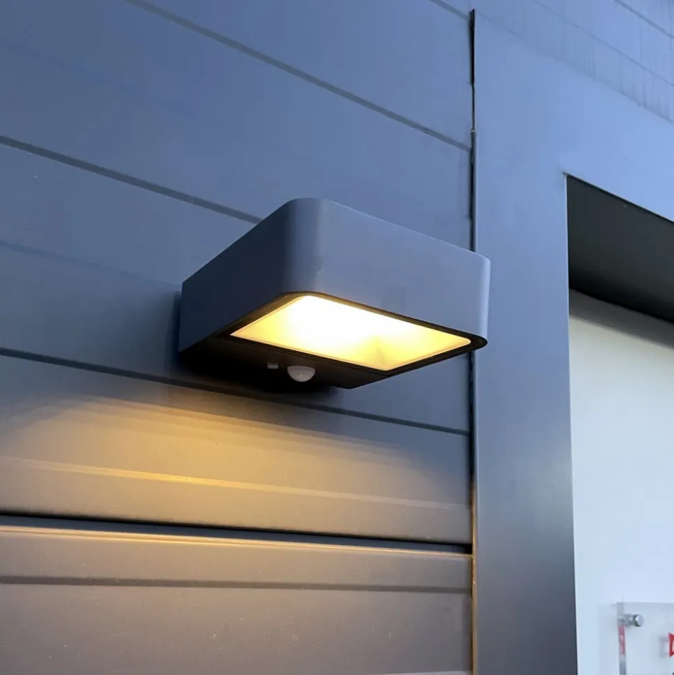 Megatron Wandia LED wandlamp solar, sensor