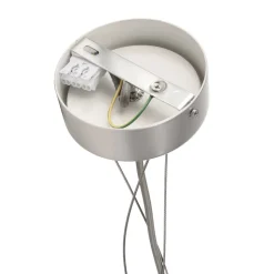 Menkar LED hanglamp, zilverkleurig, Ø 80 cm, CCT, omhoog/omlaag