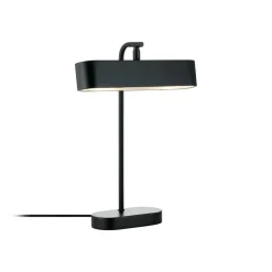 Merlin bureaulamp, metaal, zwart