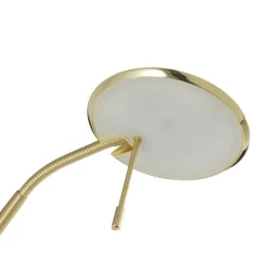Messingkleurige LED vloerlamp Zenith met dimmer