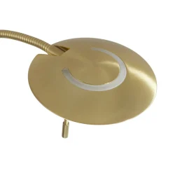 Messingkleurige LED vloerlamp Zenith met dimmer