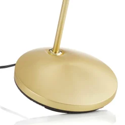 Messingkleurige LED vloerlamp Zenith met dimmer