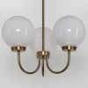 Messing-kroonluchter D119, 3-lamps