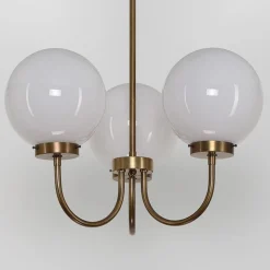 Messing-kroonluchter D119, 3-lamps