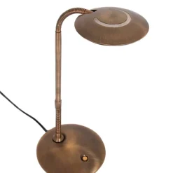 Met dimmer - LED tafellamp Zenith brons