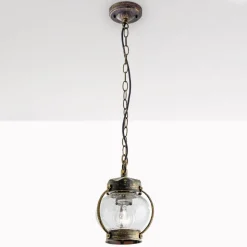 Met geblazen glas - hanglamp Margerite voor buiten