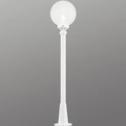 Met heldere bol - Tuinpadverlichting Linus wit