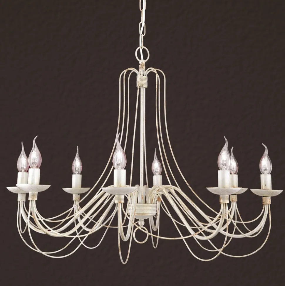 Met kettingophanging - kroonluchter Antonina 8vl