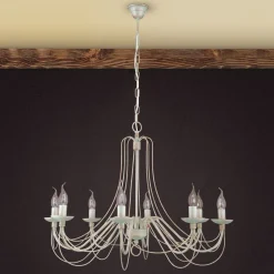 Met kettingophanging - kroonluchter Antonina 8vl