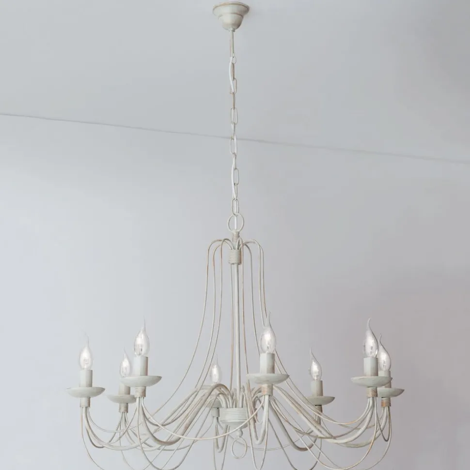 Met kettingophanging - kroonluchter Antonina 8vl