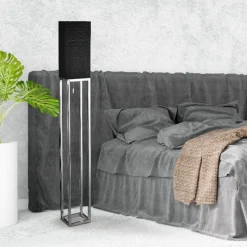 Met trekschakelaar - textiel-vloerlamp Mira