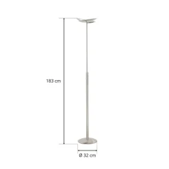 Met tweedelige kap - LED vloerlamp Sapporo