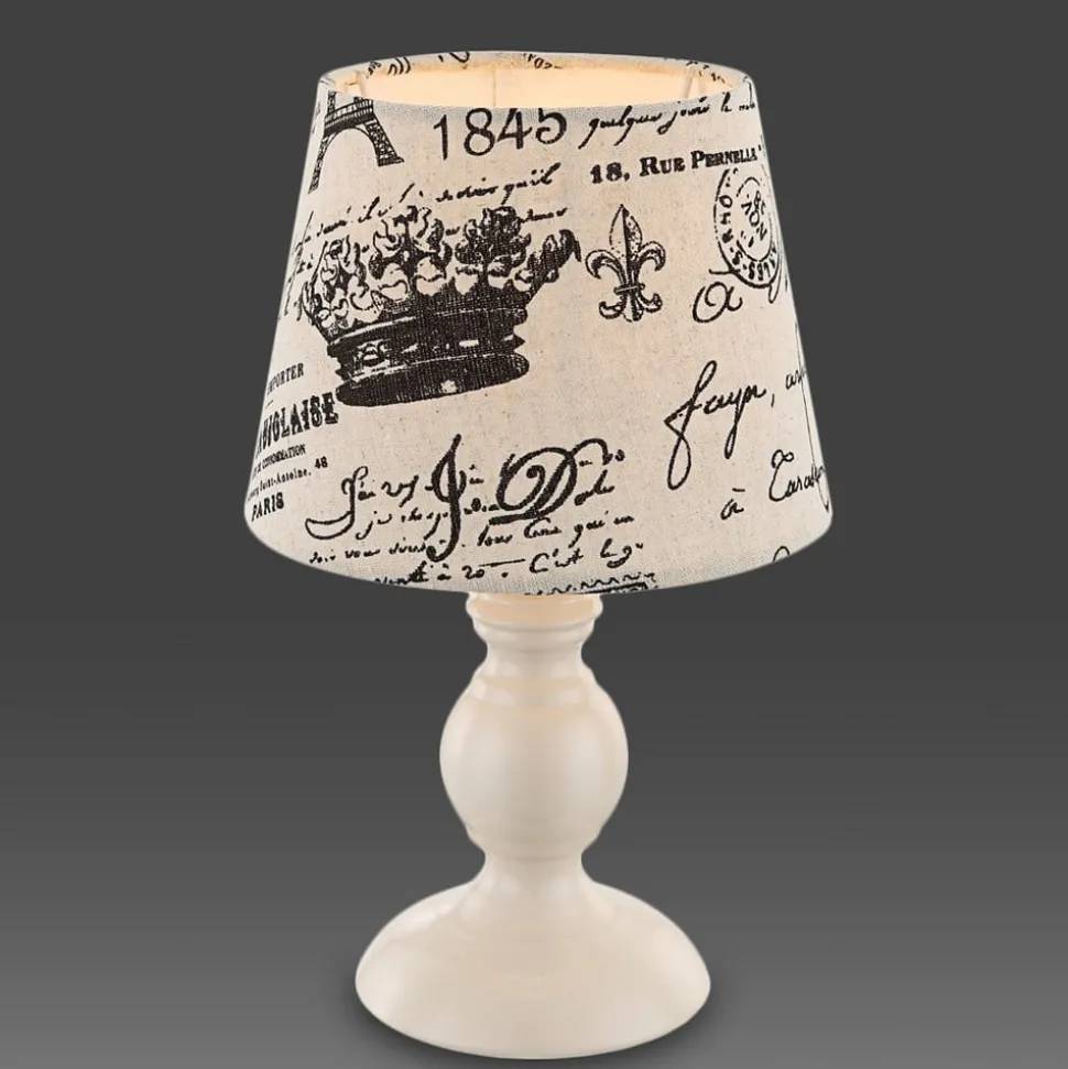 Met zwart opschrift - tafellamp Jolanda