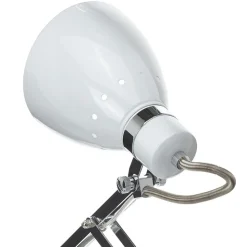 Metalen schaarlamp Kordian, wit