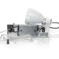 Metalen schaarlamp Kordian, wit