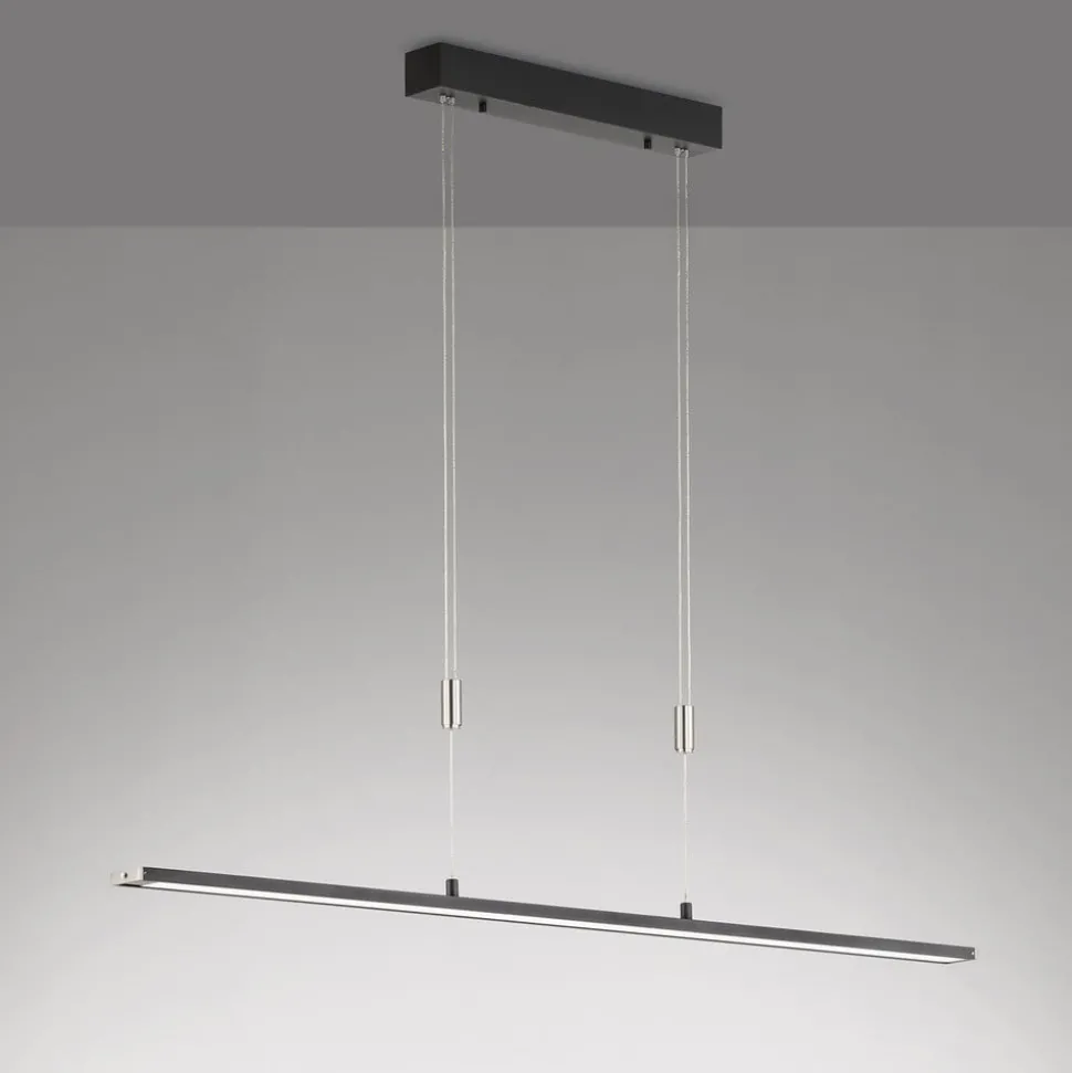 Metz TW LED hanglamp, CCT, lengte 120 cm, zwart