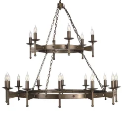 Middeleeuwse kroonluchter CROMWELL, 18-lichts