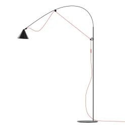 midgard AYNO L vloerlamp zwart/oranje 2.700K