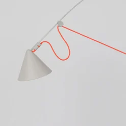 midgard AYNO L vloerlamp grijs/oranje 3.000K