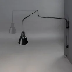 midgard K830 wandlamp, zwart