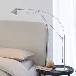 midgard LED tafellamp AYNO S, grijs/grijs, 4.000 K, 76 cm