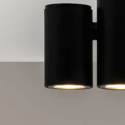 Milan Kronn plafondspot 2-lamps zwart