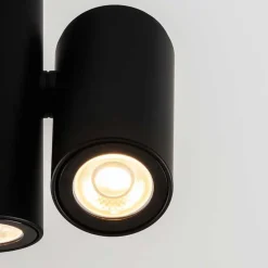 Milan Kronn plafondspot 3-lamps zwart