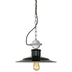 Milstone - industriële pendellamp in zwart