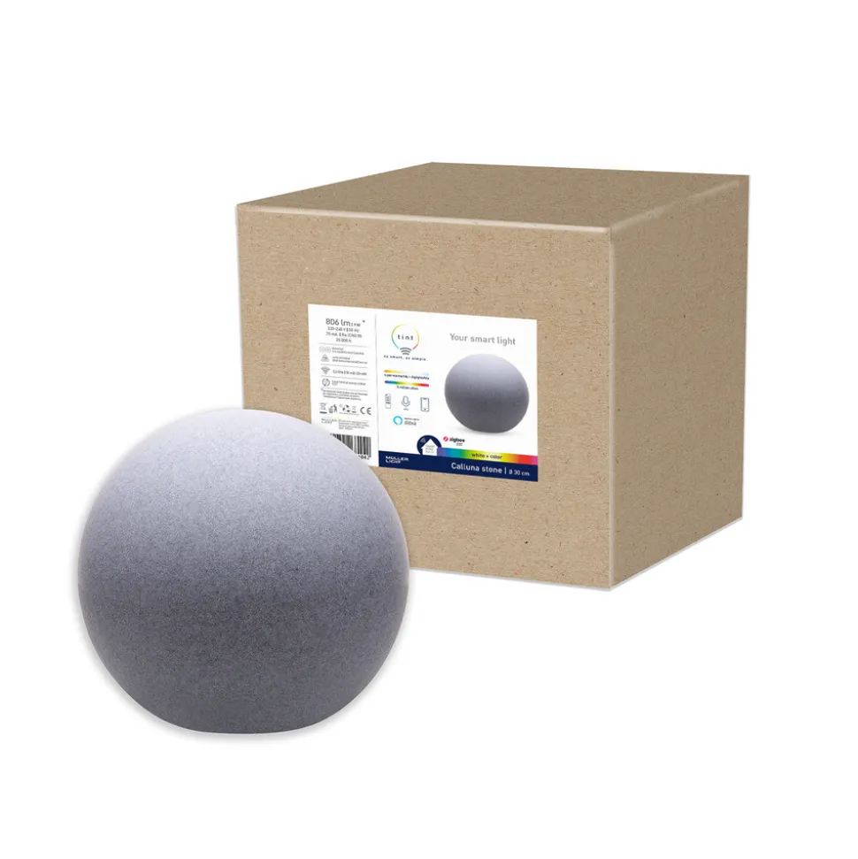 Müller Licht tint Calluna LED bal steen, 30 cm