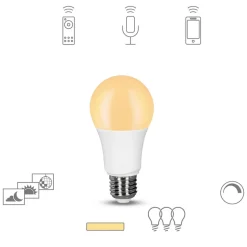 Müller licht tint dimming LED lamp E27, 9W 2.700K