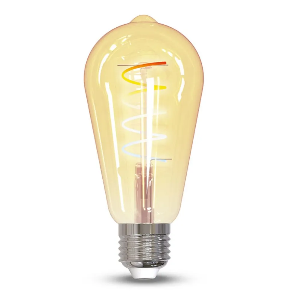 Müller licht tint LED lamp Retro Gold E27 5,5W