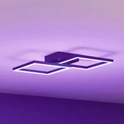 Müller Licht tint LED plafondlamp Cano, RGB, CCT, zwart