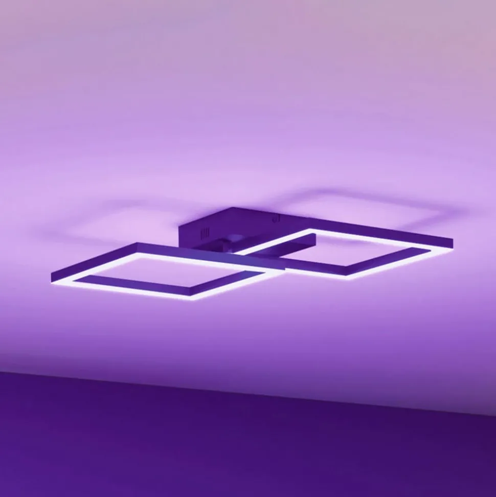 Müller Licht tint LED plafondlamp Cano, RGB, CCT, zwart