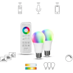 Müller licht tint white+color set 2xE27+besturing