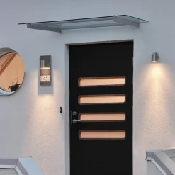 Modena 7655 huisnummer lamp, zwart