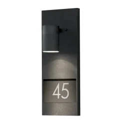 Modena 7655 huisnummer lamp, zwart