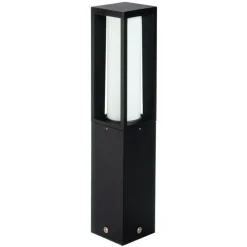 Moderne Alu sokkellamp 936 zwart