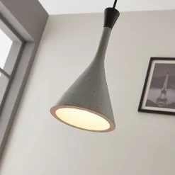 Moderne hanglamp Flynn, betongrijs