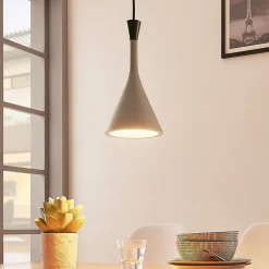 Moderne hanglamp Flynn, betongrijs