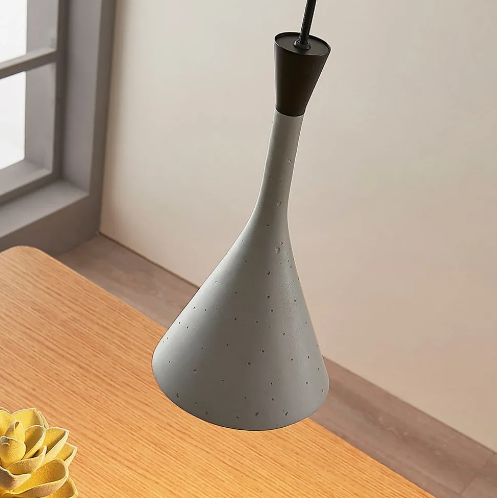 Moderne hanglamp Flynn, betongrijs