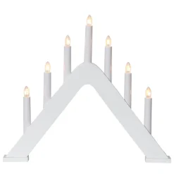 Modieuze kandelaar Jarve wit