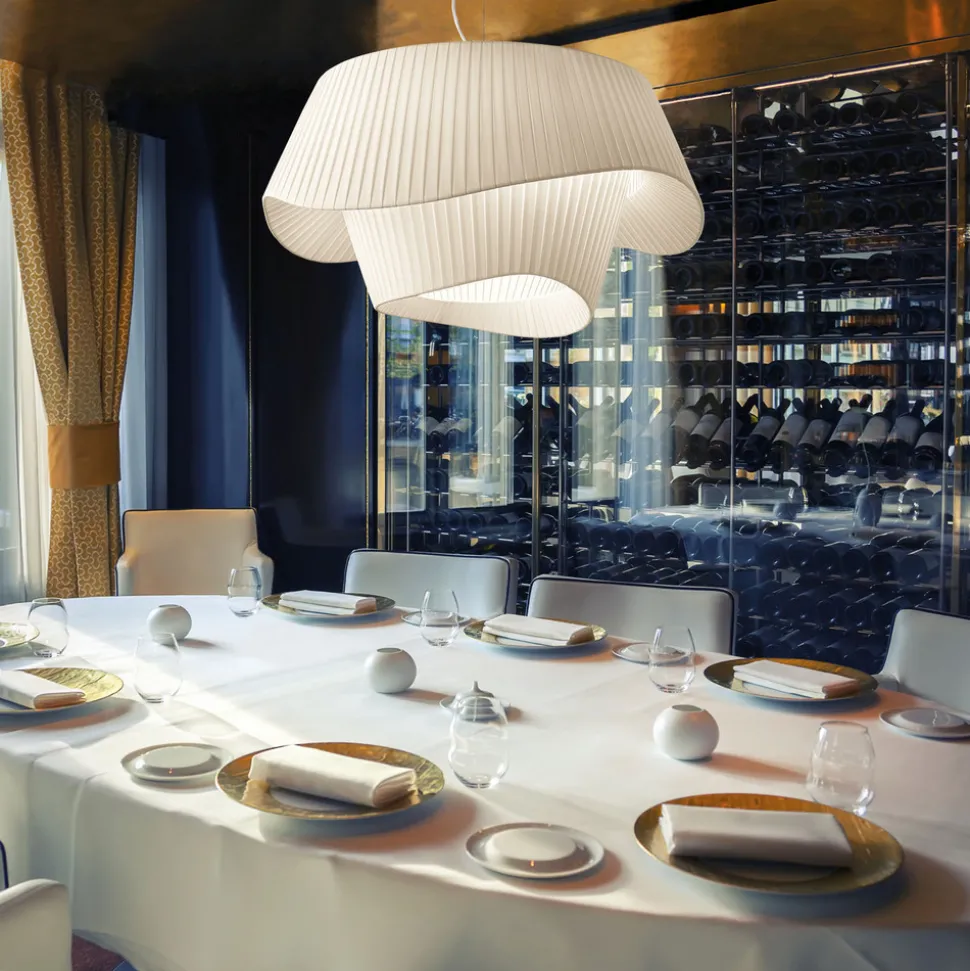 Modo Luce Cocó textiel-hanglamp Ø 60 cm beige