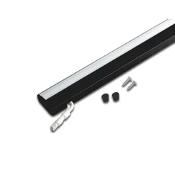 ModuLite F LED meubelverlichting, zwart, 60 cm, 3.000 K, aluminium