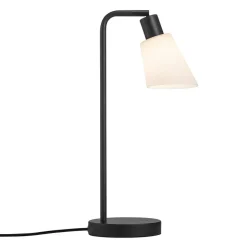 Molli tafellamp, hoogte 46 cm, zwart, glas, metaal