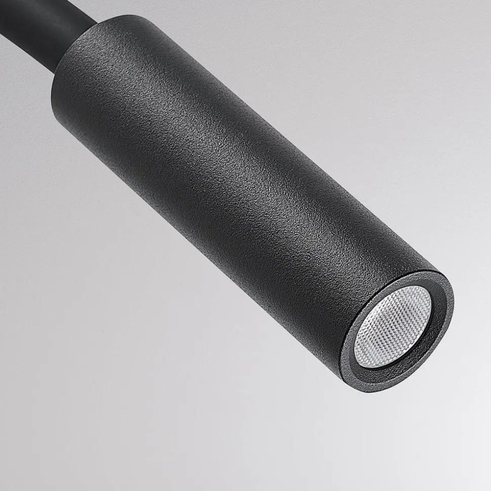 Molto Luce Arok LED wandlamp, zwart, aluminium, projectie 49 cm