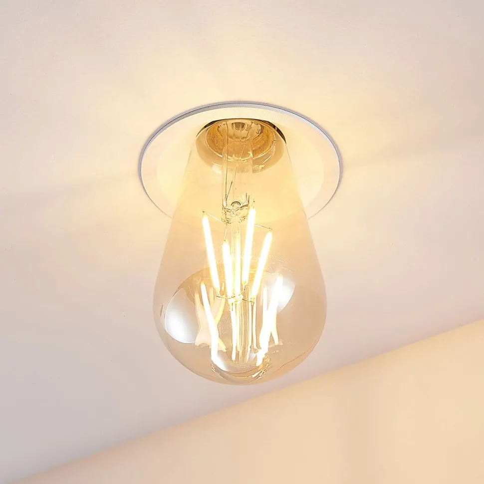 Molto Luce inbouwlamp Willi 68R, wit, aluminium, E27