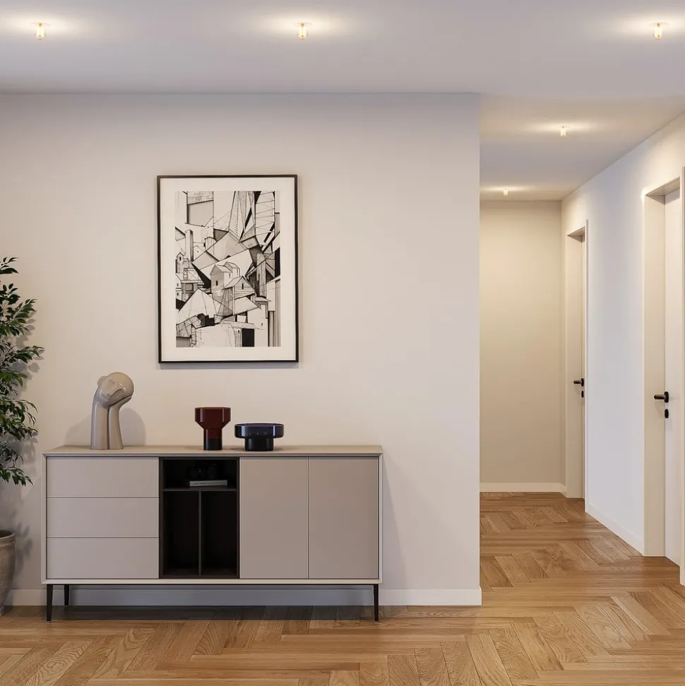 Molto Luce inbouwlamp Willi 68R, wit, aluminium, E27